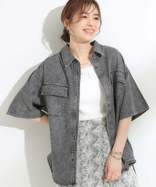 セール】 【S-LL】こなれ感ある着こなしに ケミカルウォッシュ5