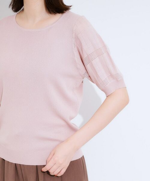 SHOO・LA・RUE / シューラルー ニット・セーター | 【S-LL】大人上品な お袖シアー切り替えニット | 詳細21