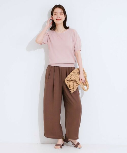 SHOO・LA・RUE / シューラルー ニット・セーター | 【S-LL】大人上品な お袖シアー切り替えニット | 詳細7