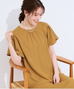 SHOO・LA・RUE / シューラルー カットソー | 【セットアップ可/ひんやり/S-LL】きちんと感のあるフリル袖トップス