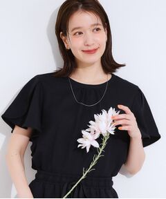 SHOO・LA・RUE / シューラルー カットソー | 【セットアップ可/ひんやり/S-LL】きちんと感のあるフリル袖トップス