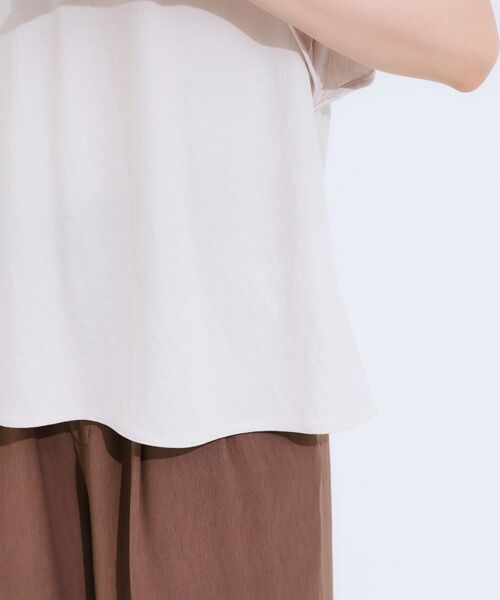 SHOO・LA・RUE / シューラルー カットソー | 【セットアップ可/ひんやり/S-LL】きちんと感のあるフリル袖トップス | 詳細19