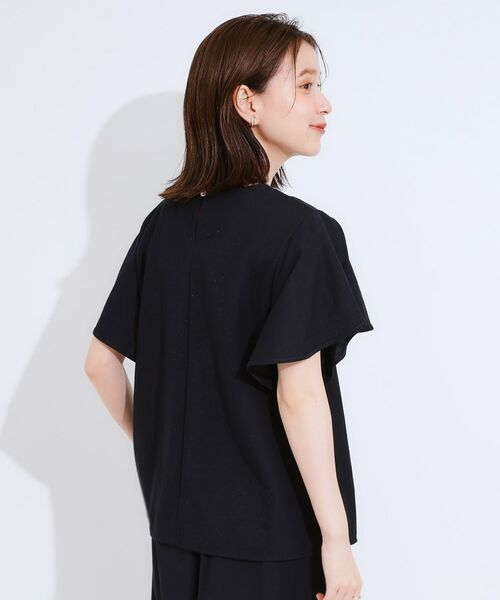 SHOO・LA・RUE / シューラルー カットソー | 【セットアップ可/ひんやり/S-LL】きちんと感のあるフリル袖トップス | 詳細2