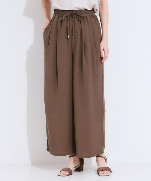 SHOO・LA・RUE / シューラルー パンツ | 【S-LL/ひんやり】さらりと涼やか イージーワイドパンツ | 詳細1