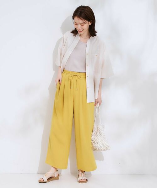 SHOO・LA・RUE / シューラルー パンツ | 【S-LL/ひんやり】さらりと涼やか イージーワイドパンツ | 詳細11