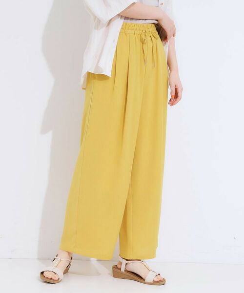SHOO・LA・RUE / シューラルー パンツ | 【S-LL/ひんやり】さらりと涼やか イージーワイドパンツ | 詳細9