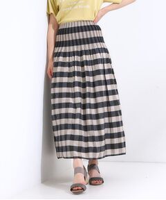 SHOO・LA・RUE / シューラルー ロング・マキシ丈スカート | 【リバーシブル】柄が目を惹く シャーリングフレアスカート