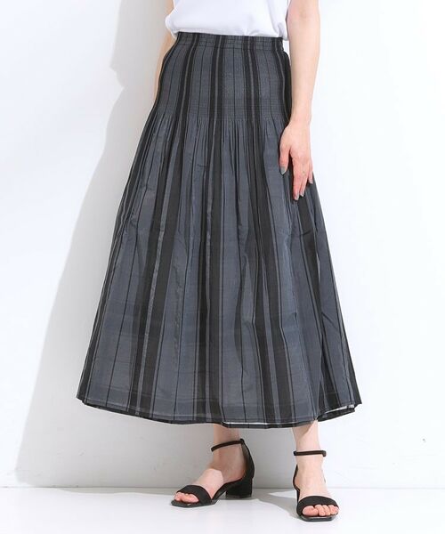 SHOO・LA・RUE / シューラルー ロング・マキシ丈スカート | 【リバーシブル】柄が目を惹く シャーリングフレアスカート | 詳細12