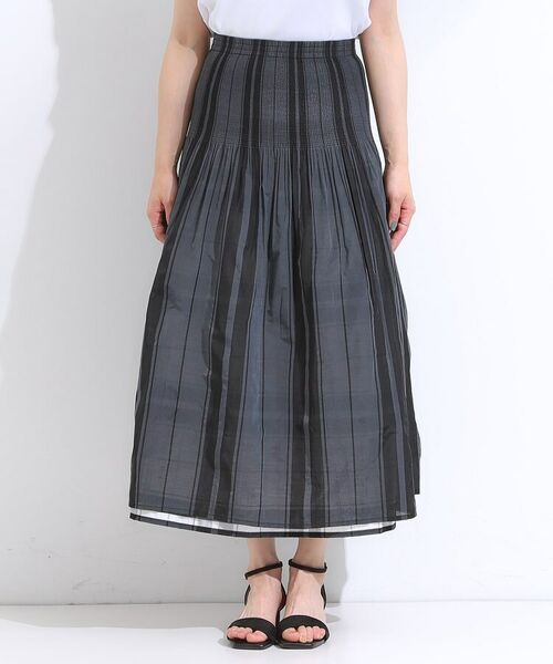 SHOO・LA・RUE / シューラルー ロング・マキシ丈スカート | 【リバーシブル】柄が目を惹く シャーリングフレアスカート | 詳細23