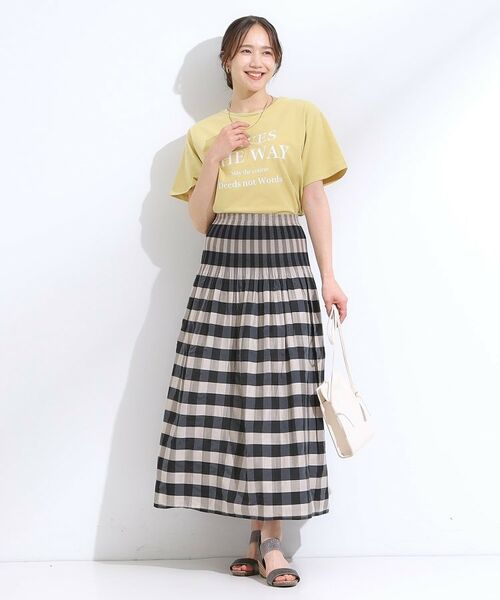 SHOO・LA・RUE / シューラルー ロング・マキシ丈スカート | 【リバーシブル】柄が目を惹く シャーリングフレアスカート | 詳細3