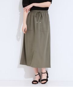 SHOO・LA・RUE / シューラルー スカート | 【セットアップ可/ひんやり】大人カジュアルに ベイカー風デザインスカート