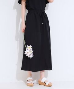 SHOO・LA・RUE / シューラルー スカート | 【セットアップ可/ひんやり】大人カジュアルに ベイカー風デザインスカート