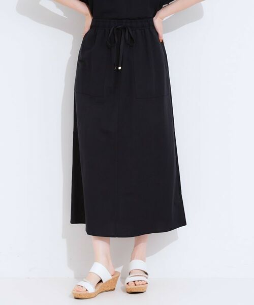SHOO・LA・RUE / シューラルー スカート | 【セットアップ可/ひんやり】大人カジュアルに ベイカー風デザインスカート | 詳細1