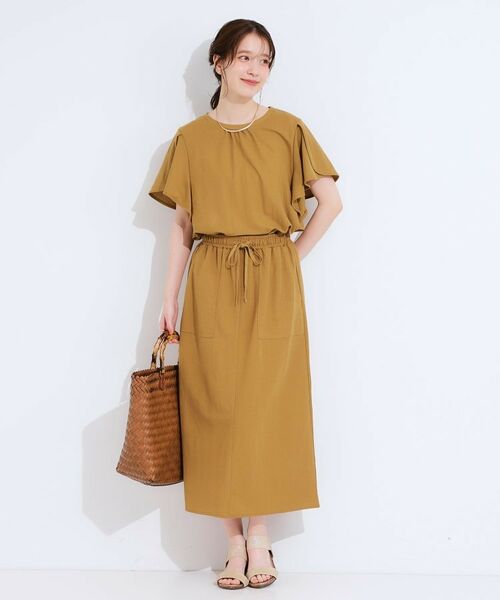 SHOO・LA・RUE / シューラルー スカート | 【セットアップ可/ひんやり】大人カジュアルに ベイカー風デザインスカート | 詳細11