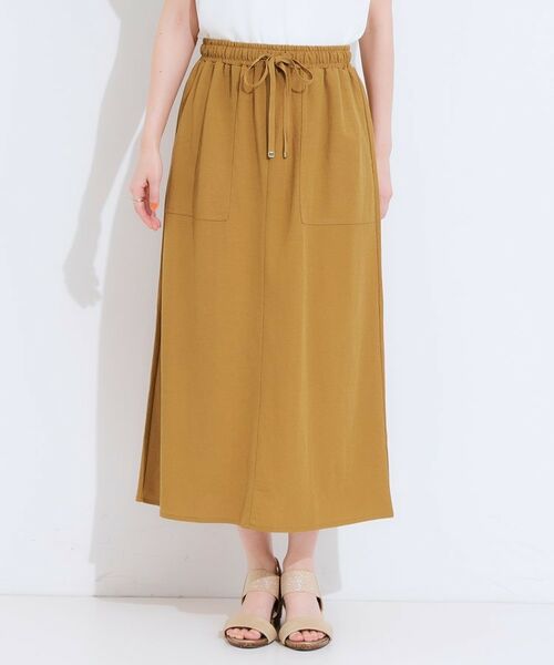 SHOO・LA・RUE / シューラルー スカート | 【セットアップ可/ひんやり】大人カジュアルに ベイカー風デザインスカート | 詳細13
