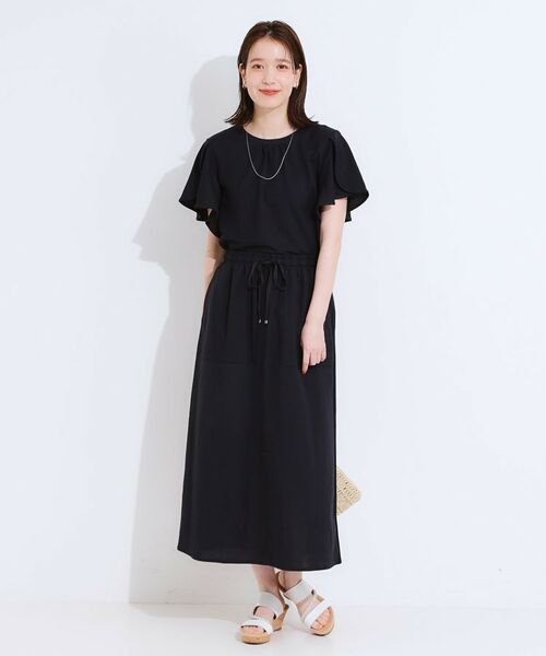 SHOO・LA・RUE / シューラルー スカート | 【セットアップ可/ひんやり】大人カジュアルに ベイカー風デザインスカート | 詳細3