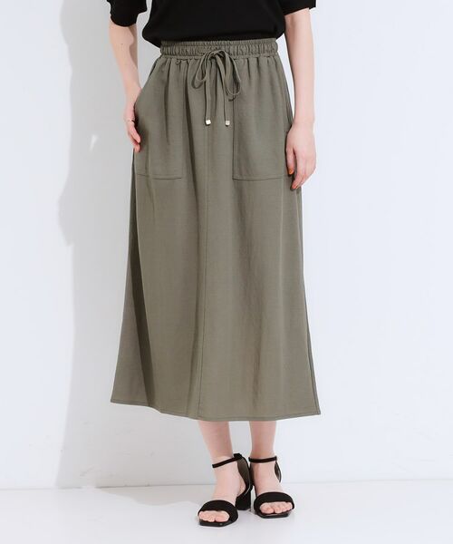 SHOO・LA・RUE / シューラルー スカート | 【セットアップ可/ひんやり】大人カジュアルに ベイカー風デザインスカート | 詳細5