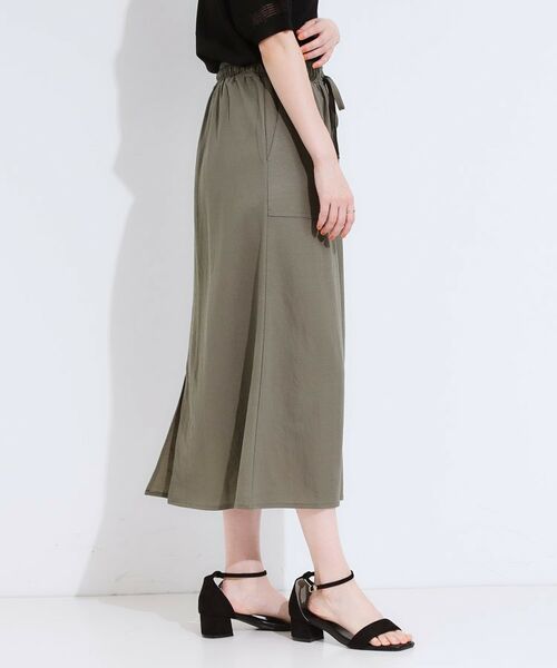 SHOO・LA・RUE / シューラルー スカート | 【セットアップ可/ひんやり】大人カジュアルに ベイカー風デザインスカート | 詳細6