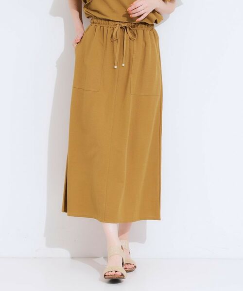 SHOO・LA・RUE / シューラルー スカート | 【セットアップ可/ひんやり】大人カジュアルに ベイカー風デザインスカート | 詳細9