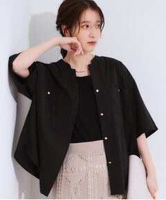 SHOO・LA・RUE / シューラルー シャツ・ブラウス | 【S-LL】大人の抜け感 ビックポケット Vネックシャツ