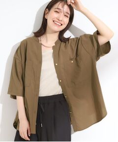 SHOO・LA・RUE / シューラルー シャツ・ブラウス | 【S-LL】大人の抜け感 ビックポケット Vネックシャツ