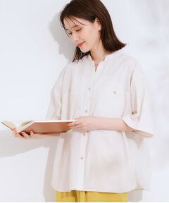 SHOO・LA・RUE / シューラルー シャツ・ブラウス | 【S-LL】大人の抜け感 ビックポケット Vネックシャツ