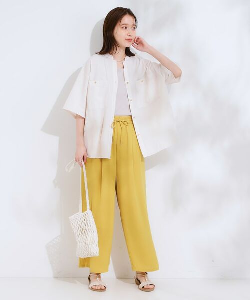 SHOO・LA・RUE / シューラルー シャツ・ブラウス | 【S-LL】大人の抜け感 ビックポケット Vネックシャツ | 詳細15