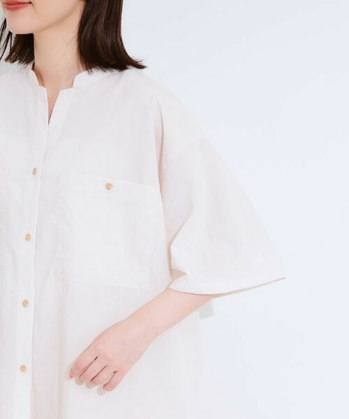 SHOO・LA・RUE / シューラルー シャツ・ブラウス | 【S-LL】大人の抜け感 ビックポケット Vネックシャツ | 詳細21