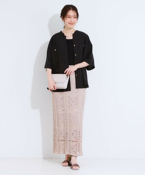 SHOO・LA・RUE / シューラルー シャツ・ブラウス | 【S-LL】大人の抜け感 ビックポケット Vネックシャツ | 詳細3