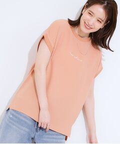 SHOO・LA・RUE / シューラルー シャツ・ブラウス | 【S-LL/ひんやり/洗濯後しわになりにくい】程よいシアー感 ロゴTシャツブラウス