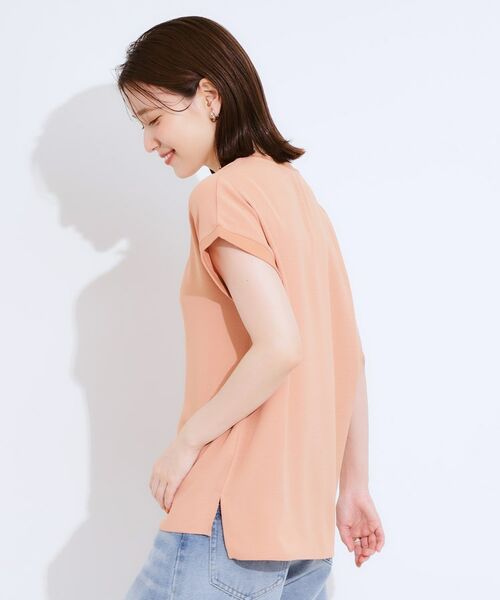 SHOO・LA・RUE / シューラルー シャツ・ブラウス | 【S-LL/ひんやり/洗濯後しわになりにくい】程よいシアー感 ロゴTシャツブラウス | 詳細14