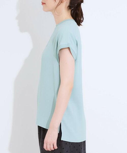 SHOO・LA・RUE / シューラルー シャツ・ブラウス | 【S-LL/ひんやり/洗濯後しわになりにくい】程よいシアー感 ロゴTシャツブラウス | 詳細18