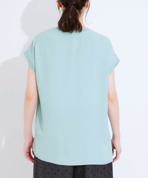 SHOO・LA・RUE / シューラルー シャツ・ブラウス | 【S-LL/ひんやり/洗濯後しわになりにくい】程よいシアー感 ロゴTシャツブラウス | 詳細19