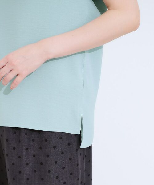 SHOO・LA・RUE / シューラルー シャツ・ブラウス | 【S-LL/ひんやり/洗濯後しわになりにくい】程よいシアー感 ロゴTシャツブラウス | 詳細22