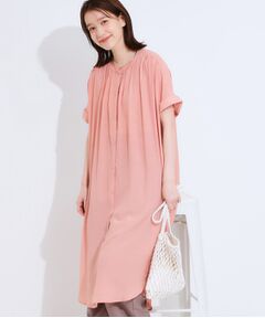 SHOO・LA・RUE / シューラルー ミニ丈・ひざ丈ワンピース | 【洗える/S-LL/ひんやり】ふんわり軽やかに 前あきロングシャツ