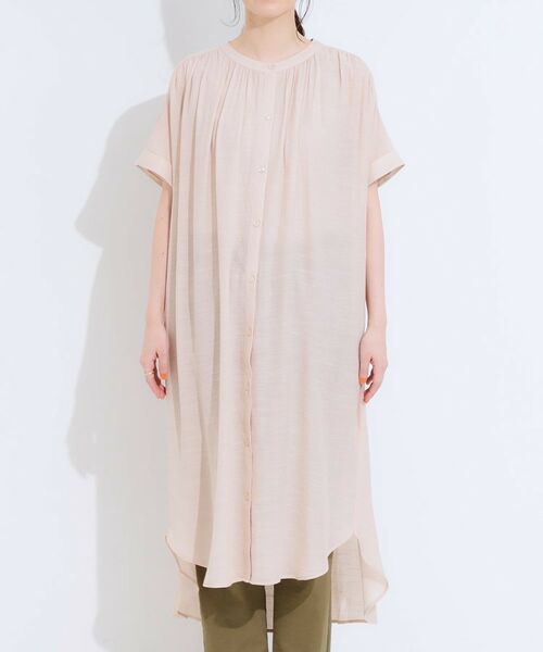 SHOO・LA・RUE / シューラルー ミニ丈・ひざ丈ワンピース | 【洗える/S-LL/ひんやり】ふんわり軽やかに 前あきロングシャツ | 詳細17