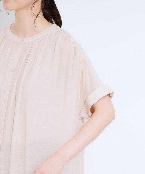 SHOO・LA・RUE / シューラルー ミニ丈・ひざ丈ワンピース | 【洗える/S-LL/ひんやり】ふんわり軽やかに 前あきロングシャツ | 詳細21