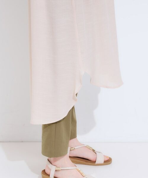 SHOO・LA・RUE / シューラルー ミニ丈・ひざ丈ワンピース | 【洗える/S-LL/ひんやり】ふんわり軽やかに 前あきロングシャツ | 詳細22