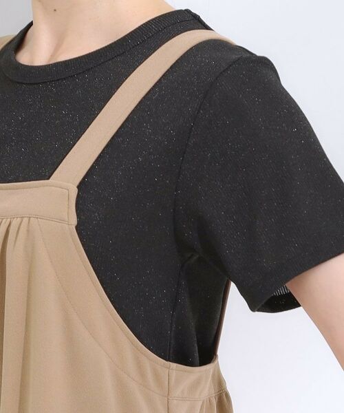 SHOO・LA・RUE / シューラルー サロペット・オールインワン | 【洗える/S-LL】裏がサラサラ やわらか ギャザーサロペット | 詳細18