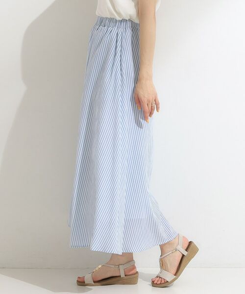SHOO・LA・RUE / シューラルー ロング・マキシ丈スカート | ふんわり軽やか ストライプギャザースカート | 詳細14