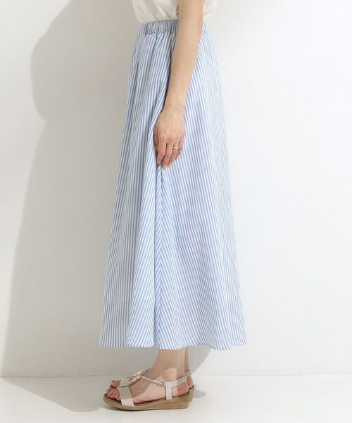 SHOO・LA・RUE / シューラルー ロング・マキシ丈スカート | ふんわり軽やか ストライプギャザースカート | 詳細18