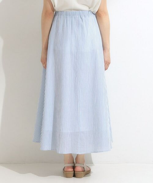SHOO・LA・RUE / シューラルー ロング・マキシ丈スカート | ふんわり軽やか ストライプギャザースカート | 詳細19
