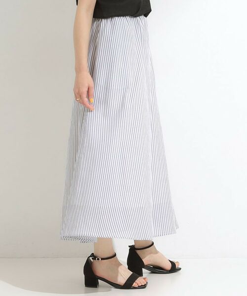 SHOO・LA・RUE / シューラルー ロング・マキシ丈スカート | ふんわり軽やか ストライプギャザースカート | 詳細2