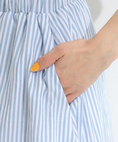 SHOO・LA・RUE / シューラルー ロング・マキシ丈スカート | ふんわり軽やか ストライプギャザースカート | 詳細21