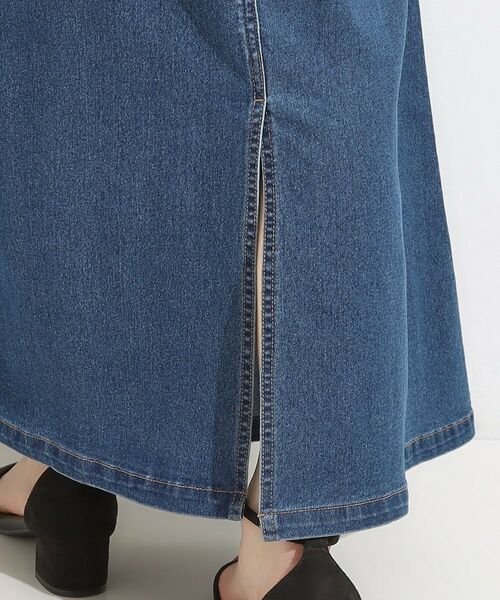 SHOO・LA・RUE / シューラルー デニムスカート | 【洗える/S-LL】大人カジュアル デニムロングスカート | 詳細17