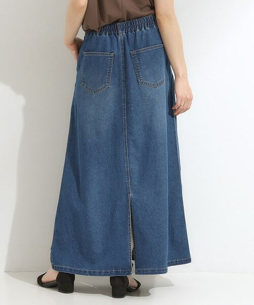 SHOO・LA・RUE / シューラルー デニムスカート | 【洗える/S-LL】大人カジュアル デニムロングスカート | 詳細6