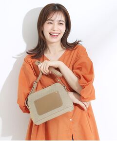 SHOO・LA・RUE / シューラルー ショルダーバッグ | キャンバス風合皮ショルダーバッグ