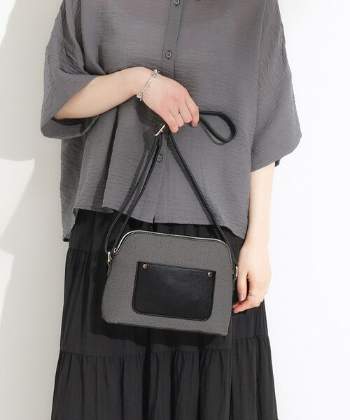 SHOO・LA・RUE / シューラルー ショルダーバッグ | キャンバス風合皮ショルダーバッグ | 詳細1