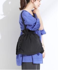 SHOO・LA・RUE / シューラルー トートバッグ | 【撥水/A4】大人も持てる フリル巾着トートバッグ