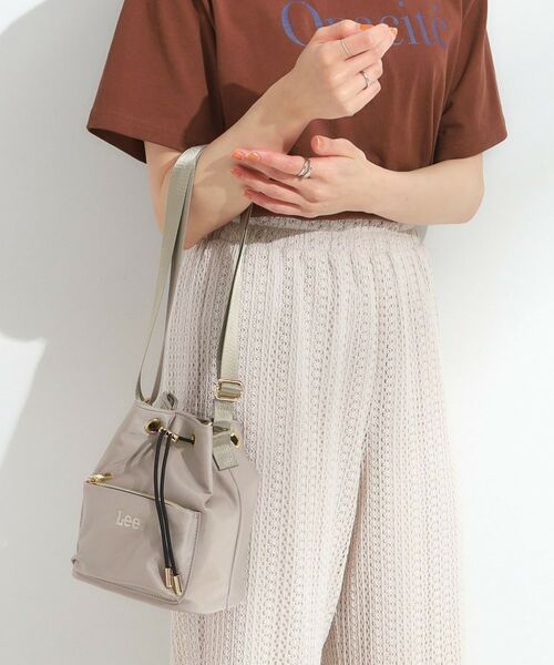 SHOO・LA・RUE / シューラルー ショルダーバッグ | 【Lee別注/撥水】巾着ショルダーバッグ | 詳細5